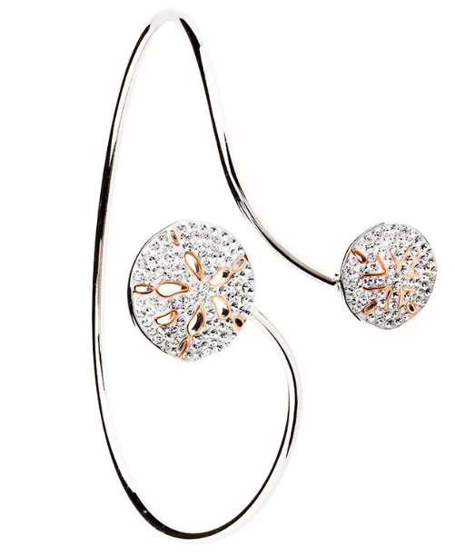 Sand dollar crystal by pass bangle oc511 ophiuroidea the o st