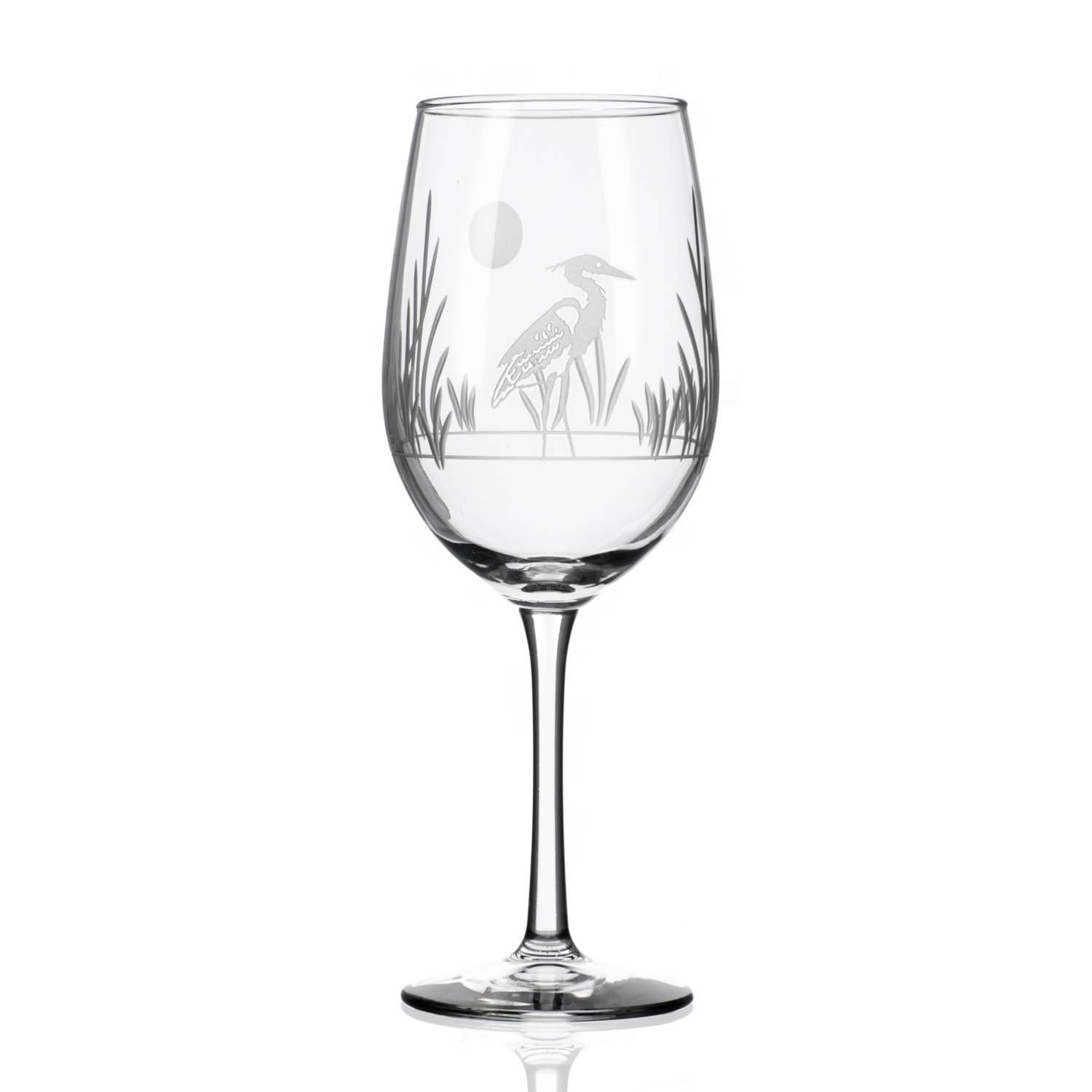 Heron white wine glass 12oz ophiuroidea the o st michaels kent