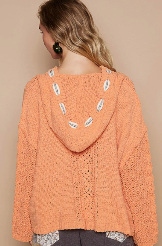 Orange chenille sweater best sale